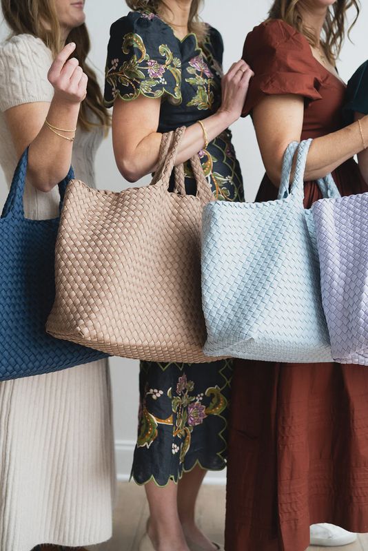 Woven Mahjong Bag Carryall