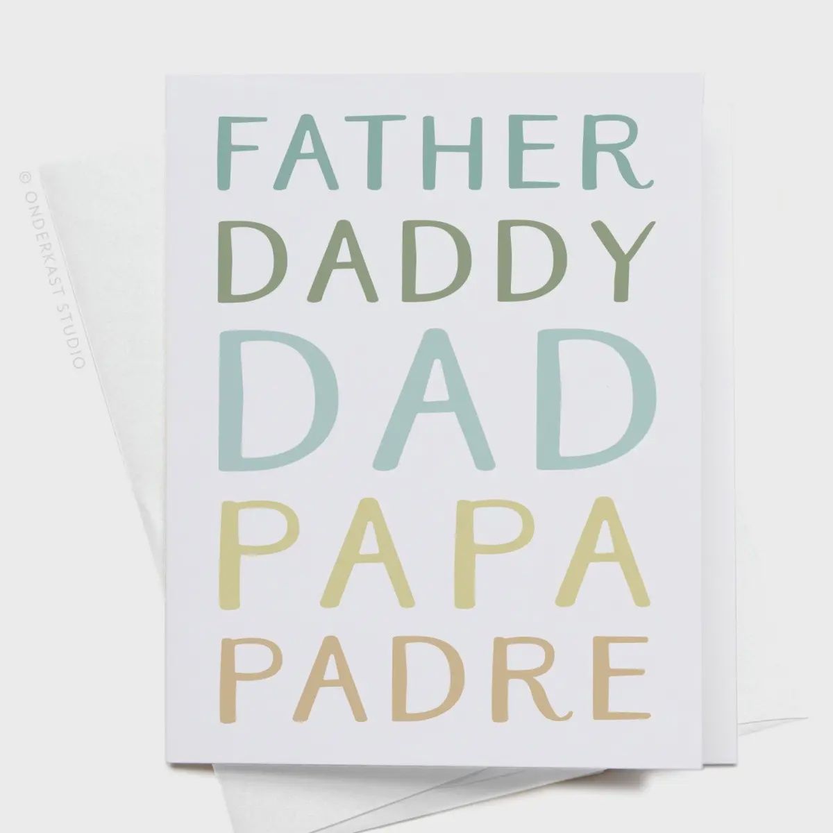 Father Daddy Dad Papa Padre Greeting Card