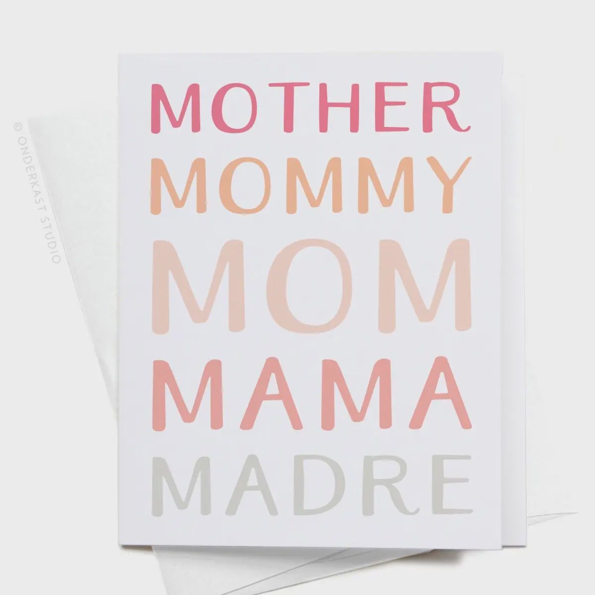 Mother Mommy Mom Mama Madre Greeting Card