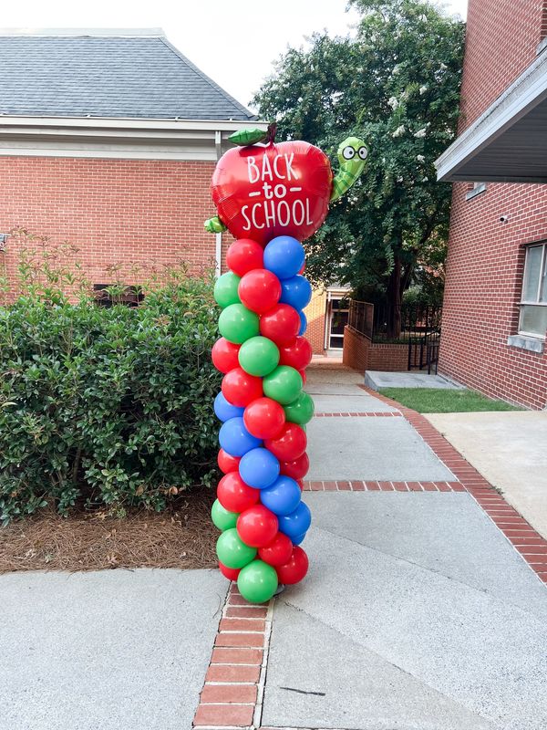 Back to School Balloon Column