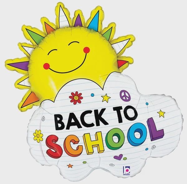 Back to School Sunshine Foil Balloon