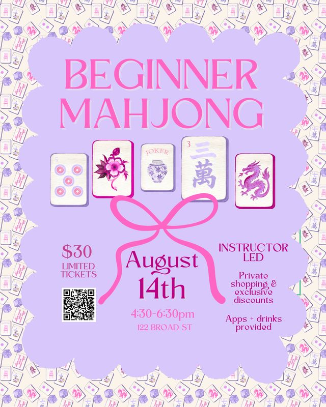 August Beginner Mahjong Class