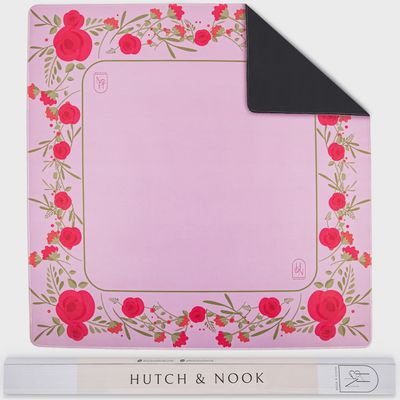 Pink Rose Mahjong Mat