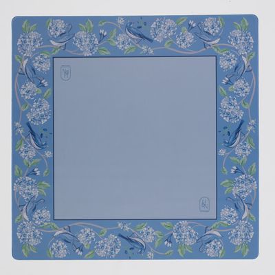 Blue Hydrangea Mahjong Mat