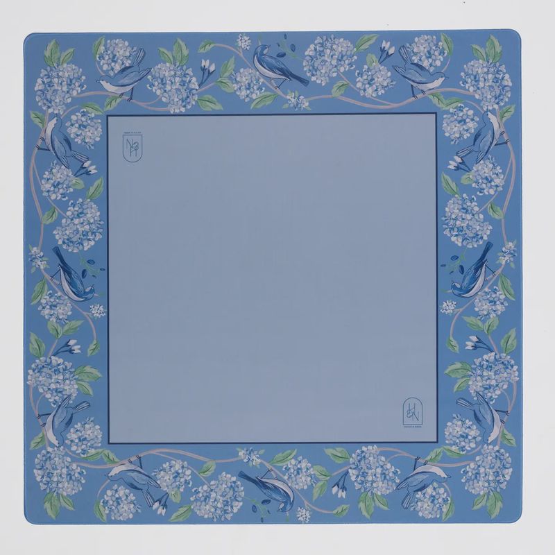 Blue Hydrangea Mahjong Mat
