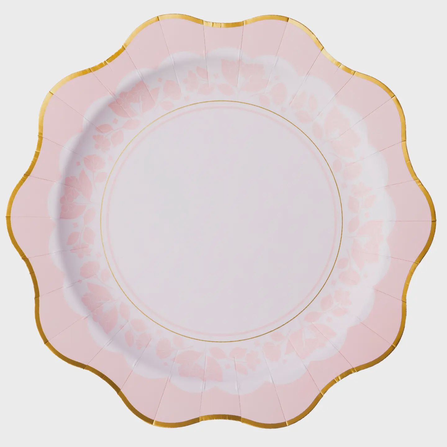 PETAL PINK ELEGANT FLORAL DINNER PLATES