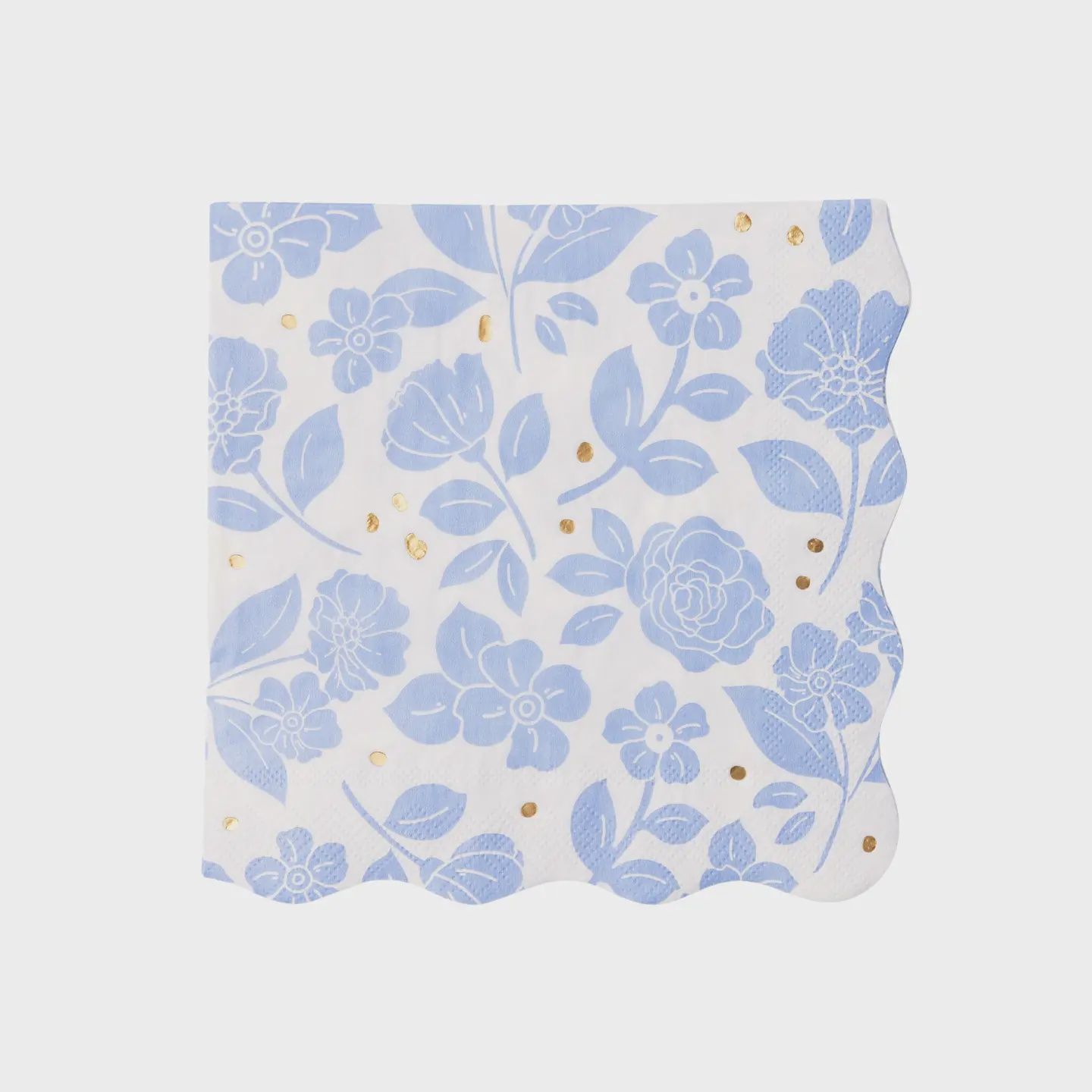 BLUE BELLE ELEGANT FLORAL DINNER NAPKINS