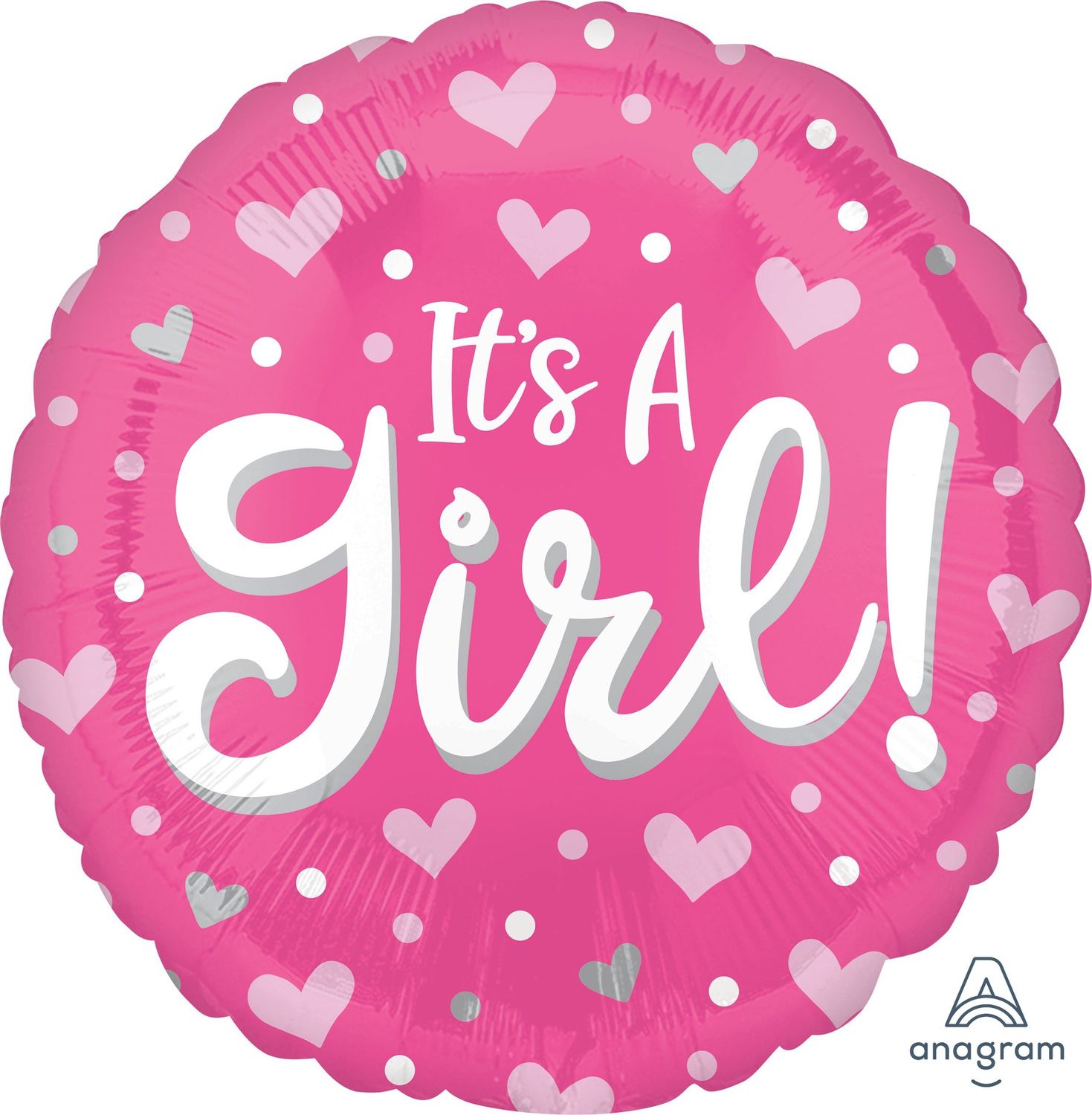 It&#39;s A Girl Pink Foil