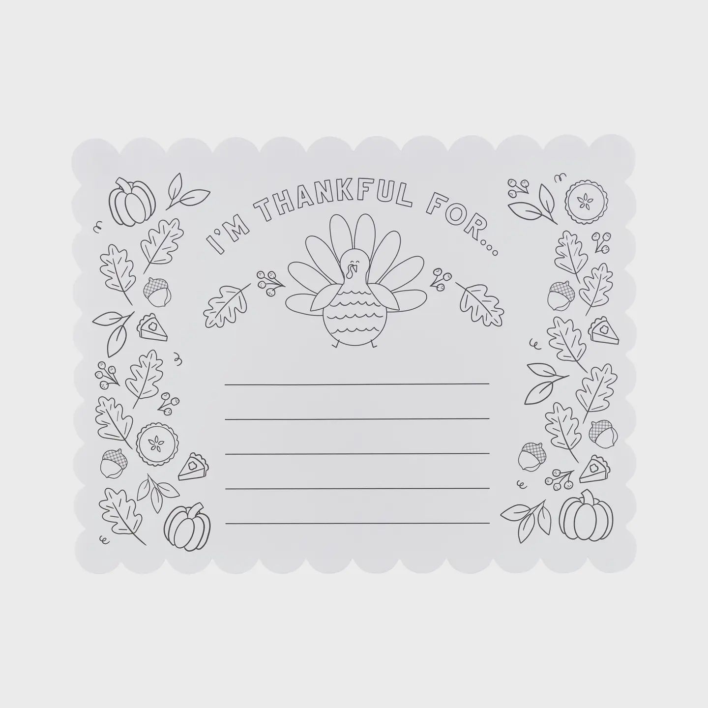 Thankful For Placemat