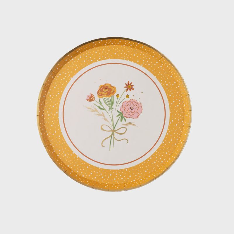 COZY FALL FLORALS DESSERT PLATES
