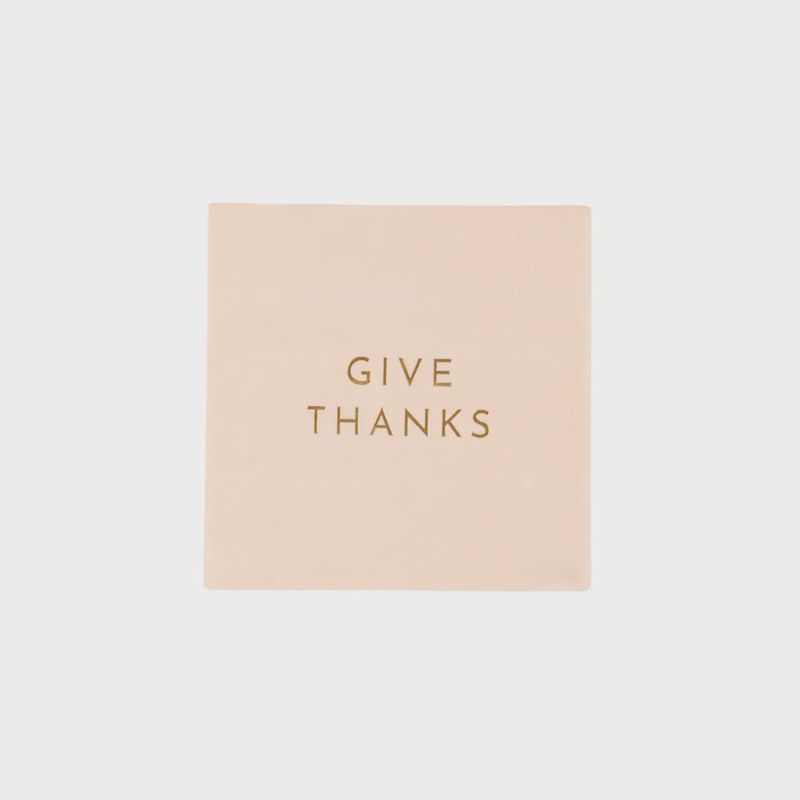 GIVE THANKS COCKTAIL NAPKINS