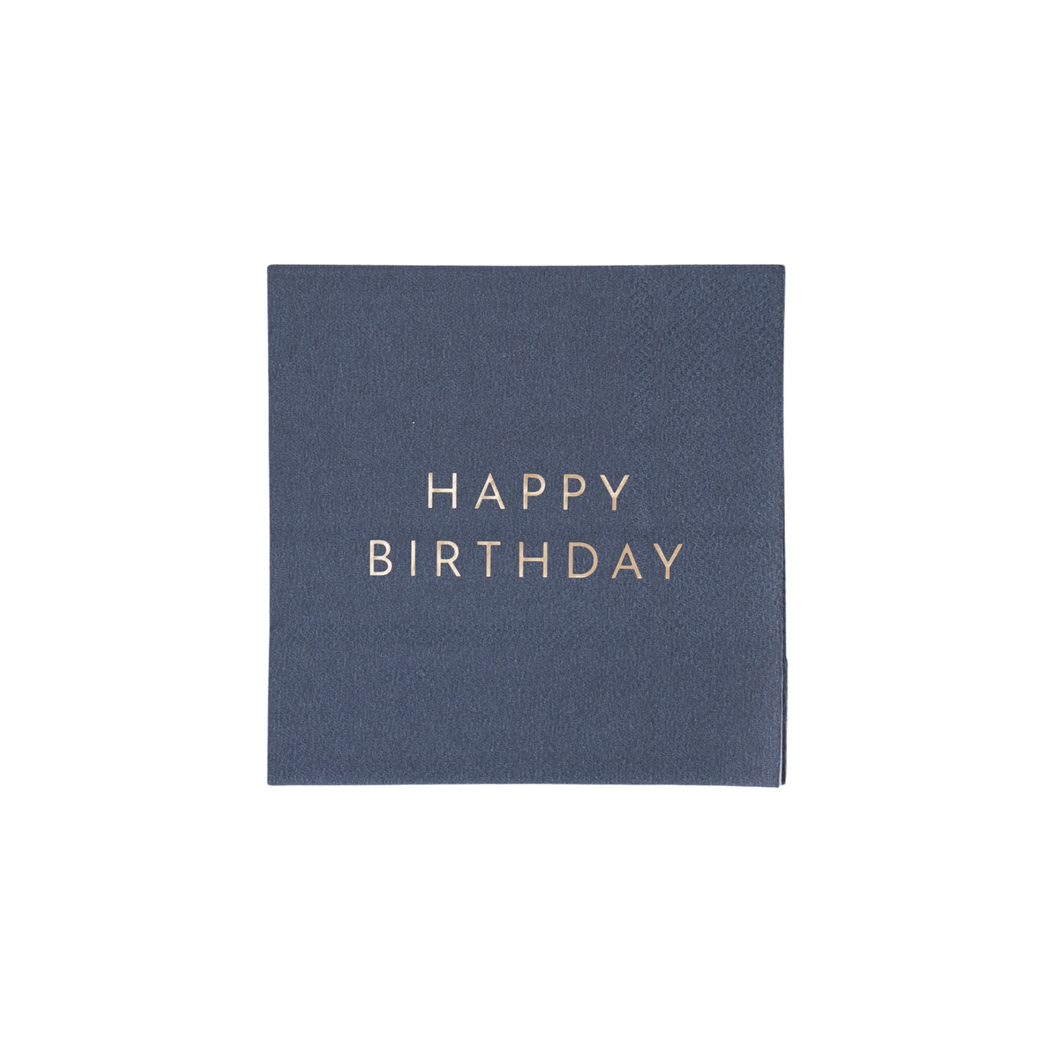 MIDNIGHT BLUE SIGNATURE HAPPY BIRTHDAY COCKTAIL NAPKINS