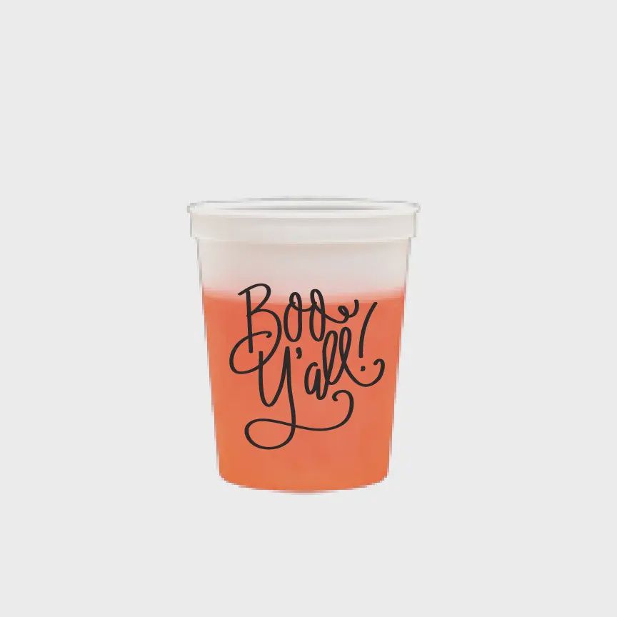 Boo Y&#39;all! | Halloween Color Changing Cups
