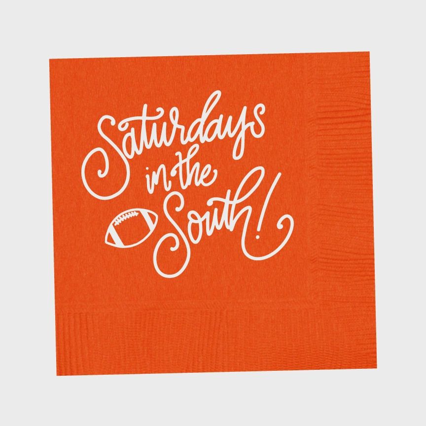 Saturdays in the South | Orange Napkins