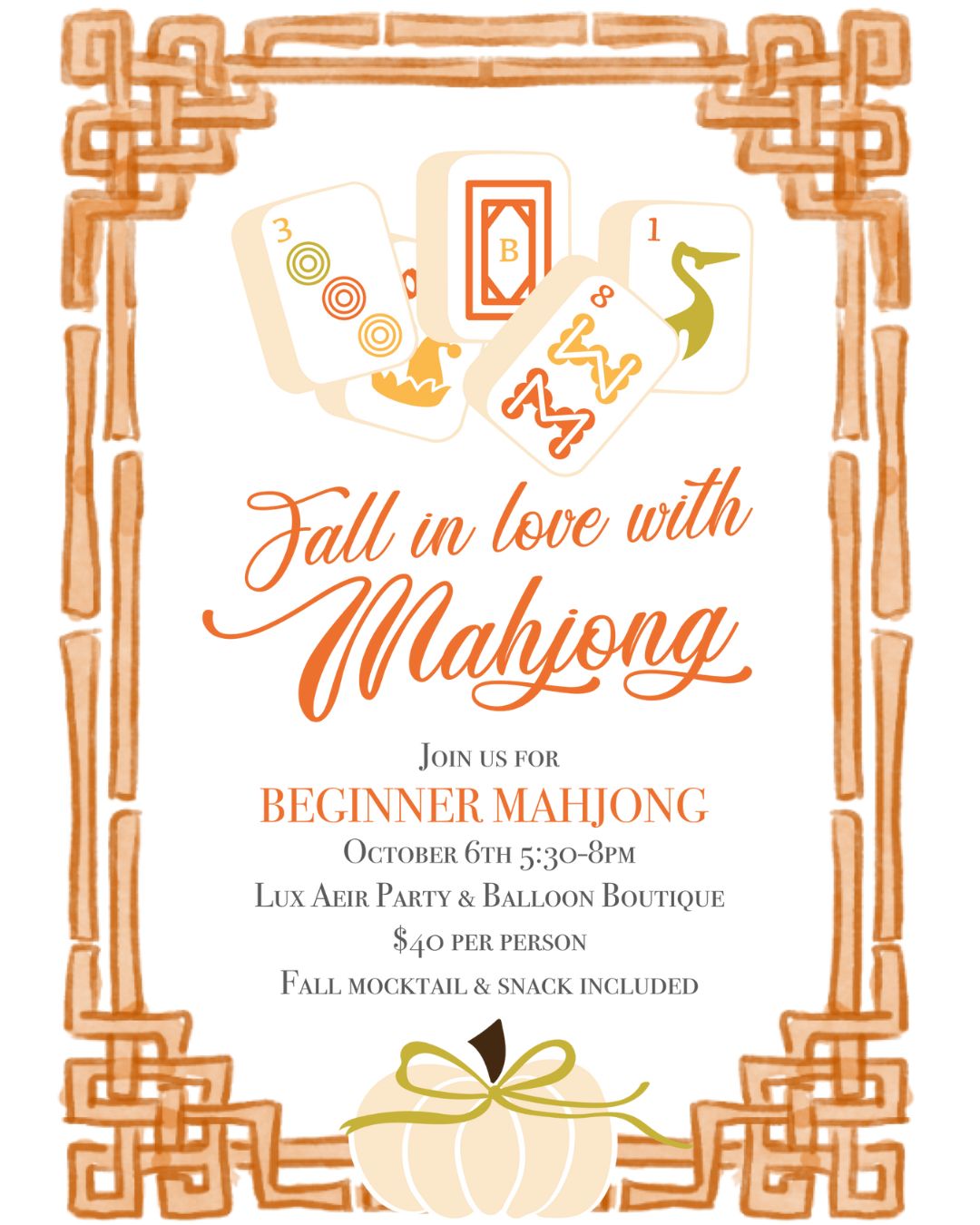 Fall in Love with Mahjong