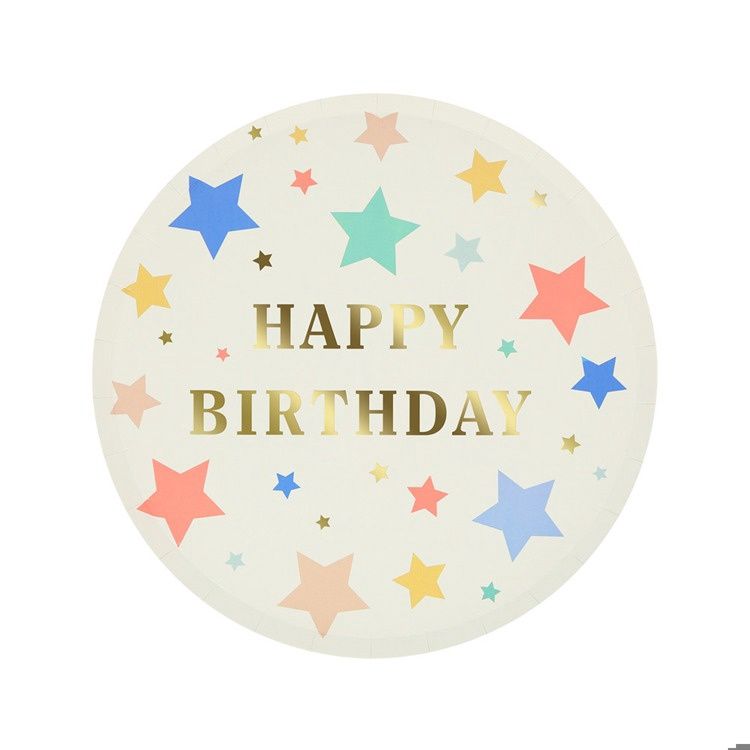 Happy Birthday Stars Side Plates