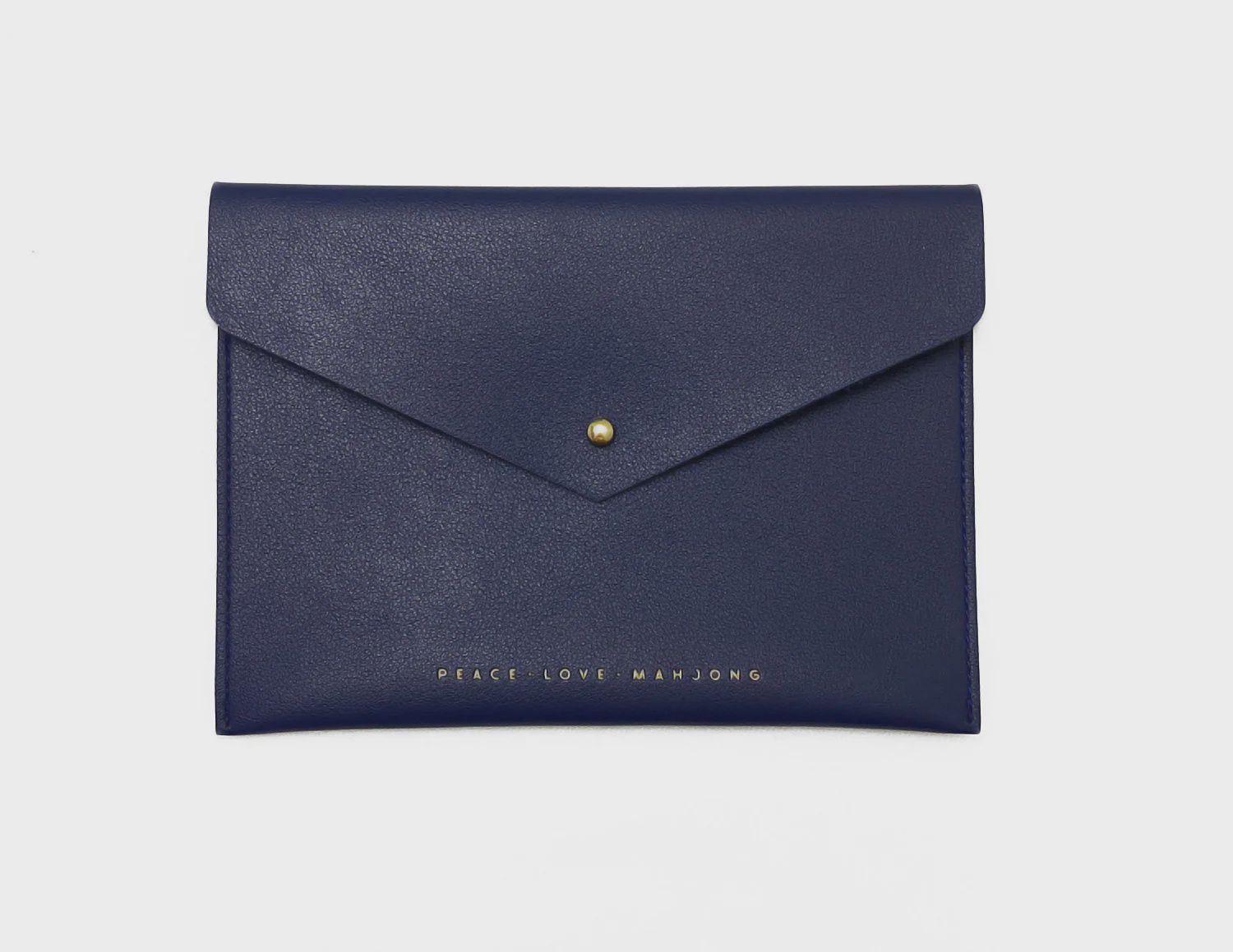 Mahjong Card Clutch, Color: Navy Blue