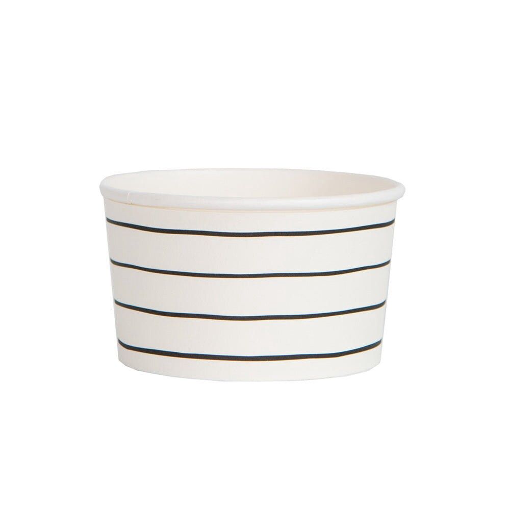 Frenchie Stripes Treat Cups, Color: Ink