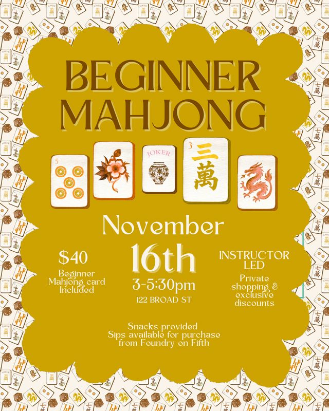 November Beginner Mahjong