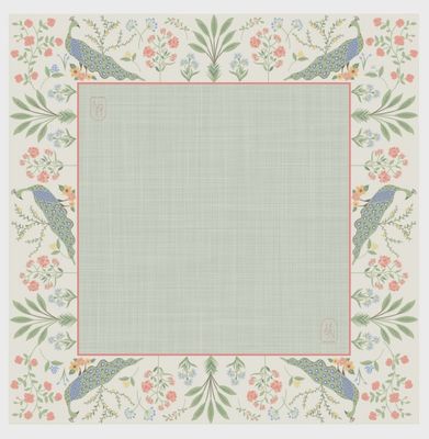 Peacock Garden Mahjong Mat