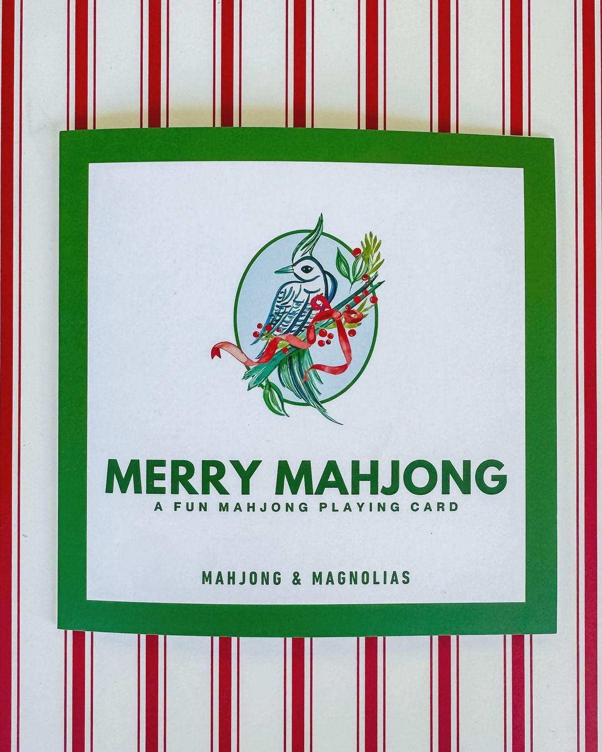 Merry Mahjong: A Fun Mahjong Playing Card