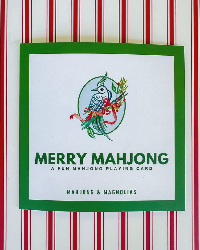 Merry Mahjong: A Fun Mahjong Playing Card