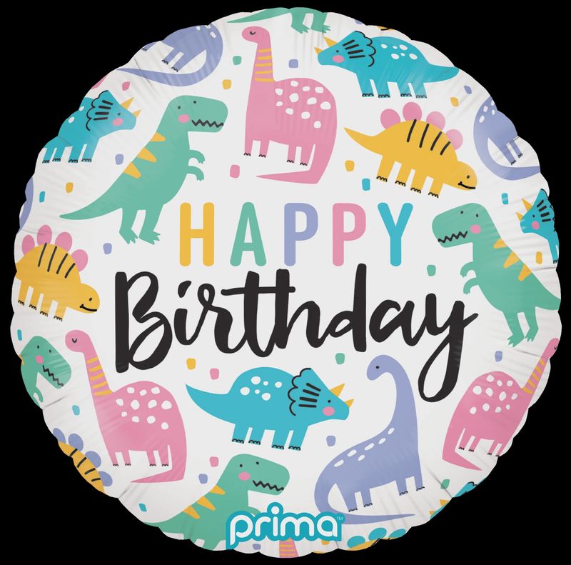Dinosaur Happy Birthday Balloon
