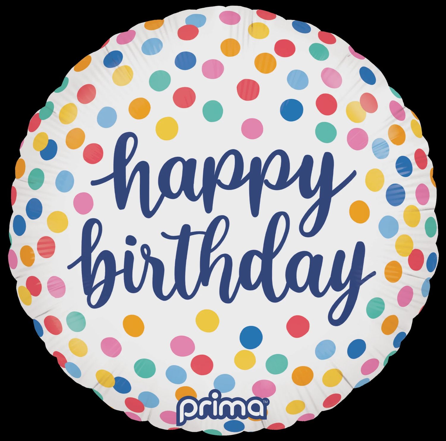 Happy Birthday Dots Foil Balloon