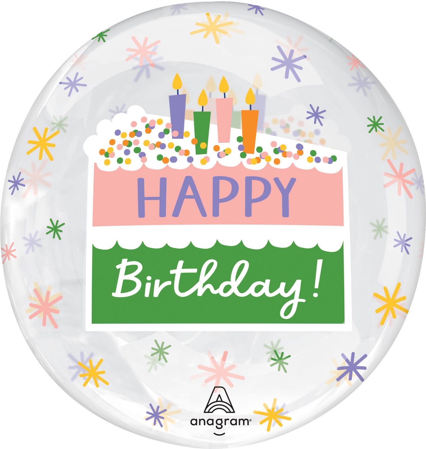 Happy Birthday Clear Balloon