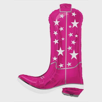 Cowgirl Boot Foil Balloon