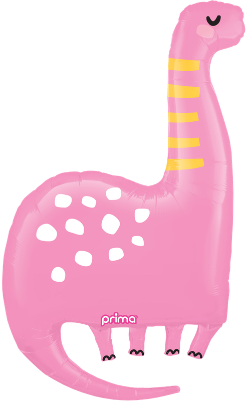 Pink Dinosaur Jumbo Foil Balloon