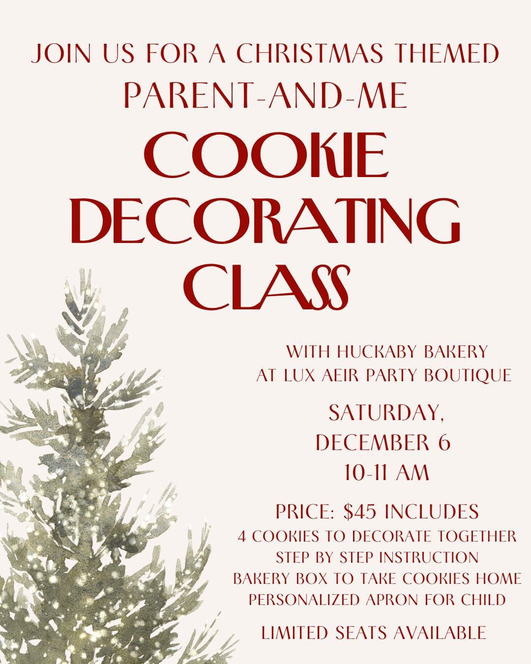 Christmas Parent &amp; Me Cookie Decorating Class