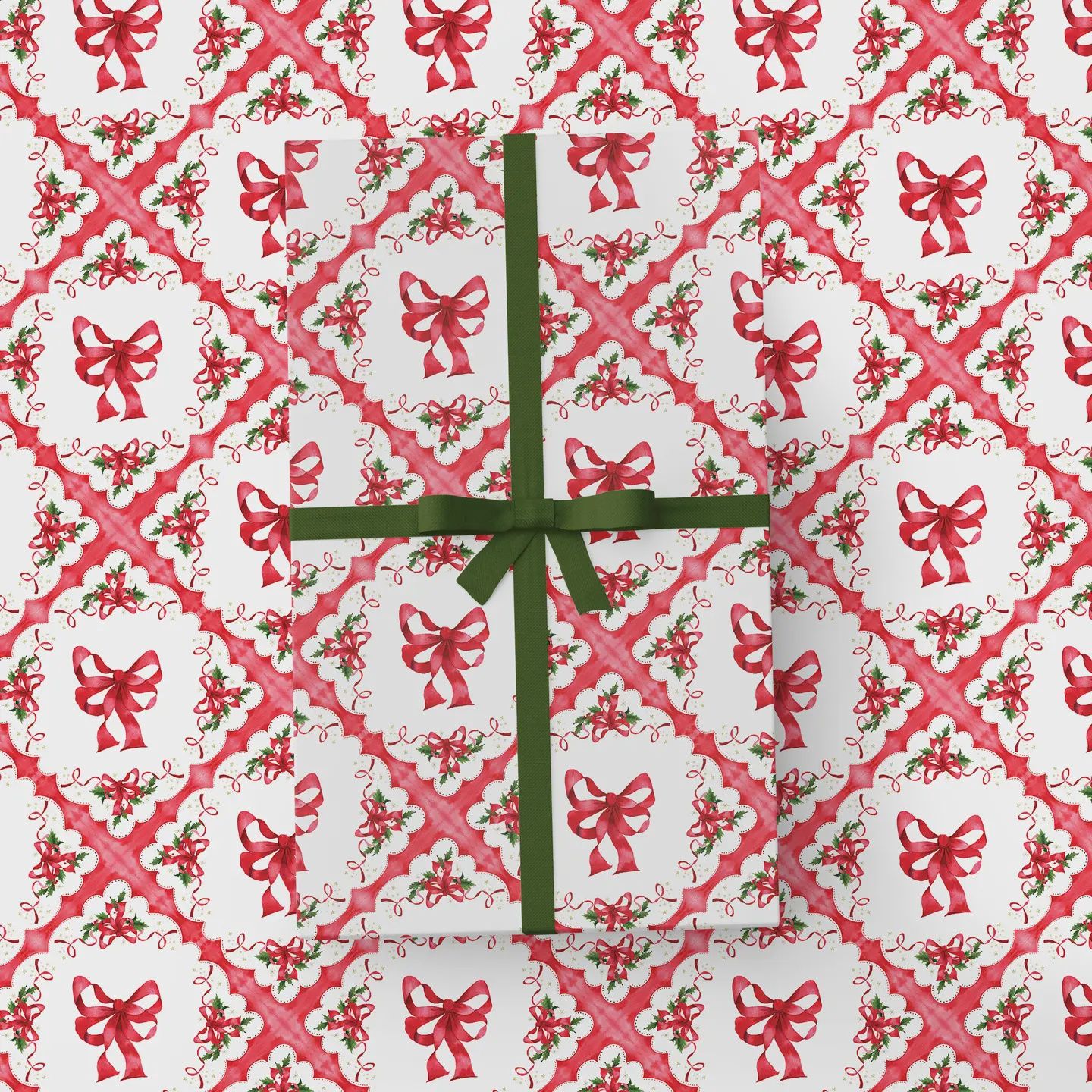 Vintage Bows Wrapping Paper