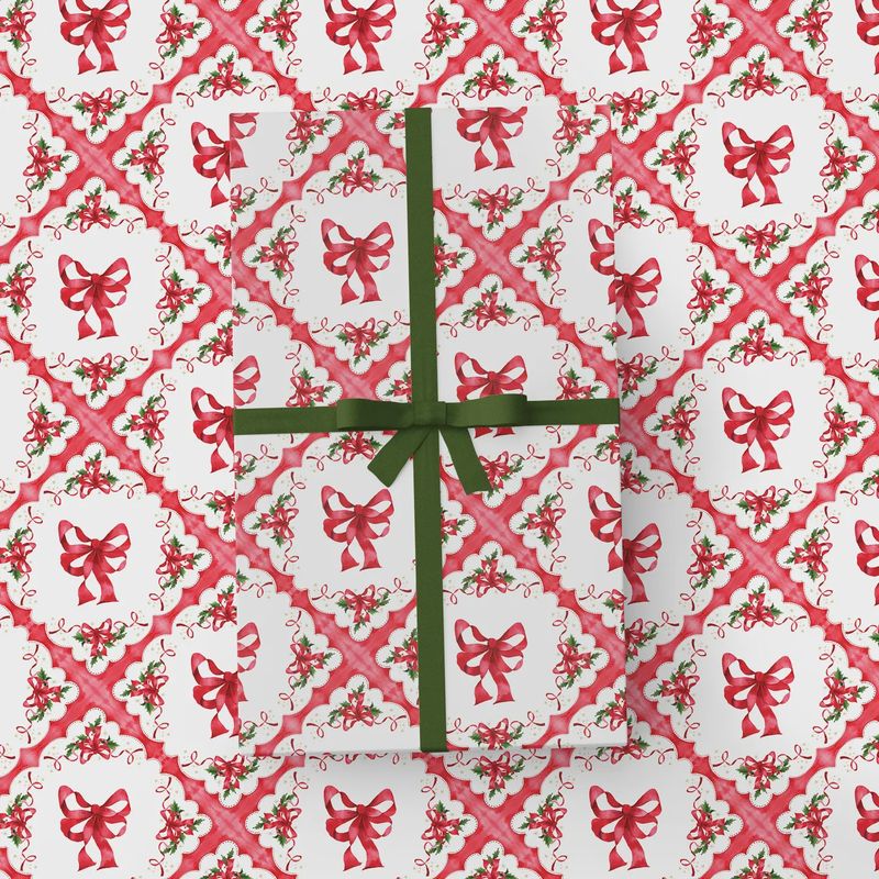Vintage Bows Wrapping Paper
