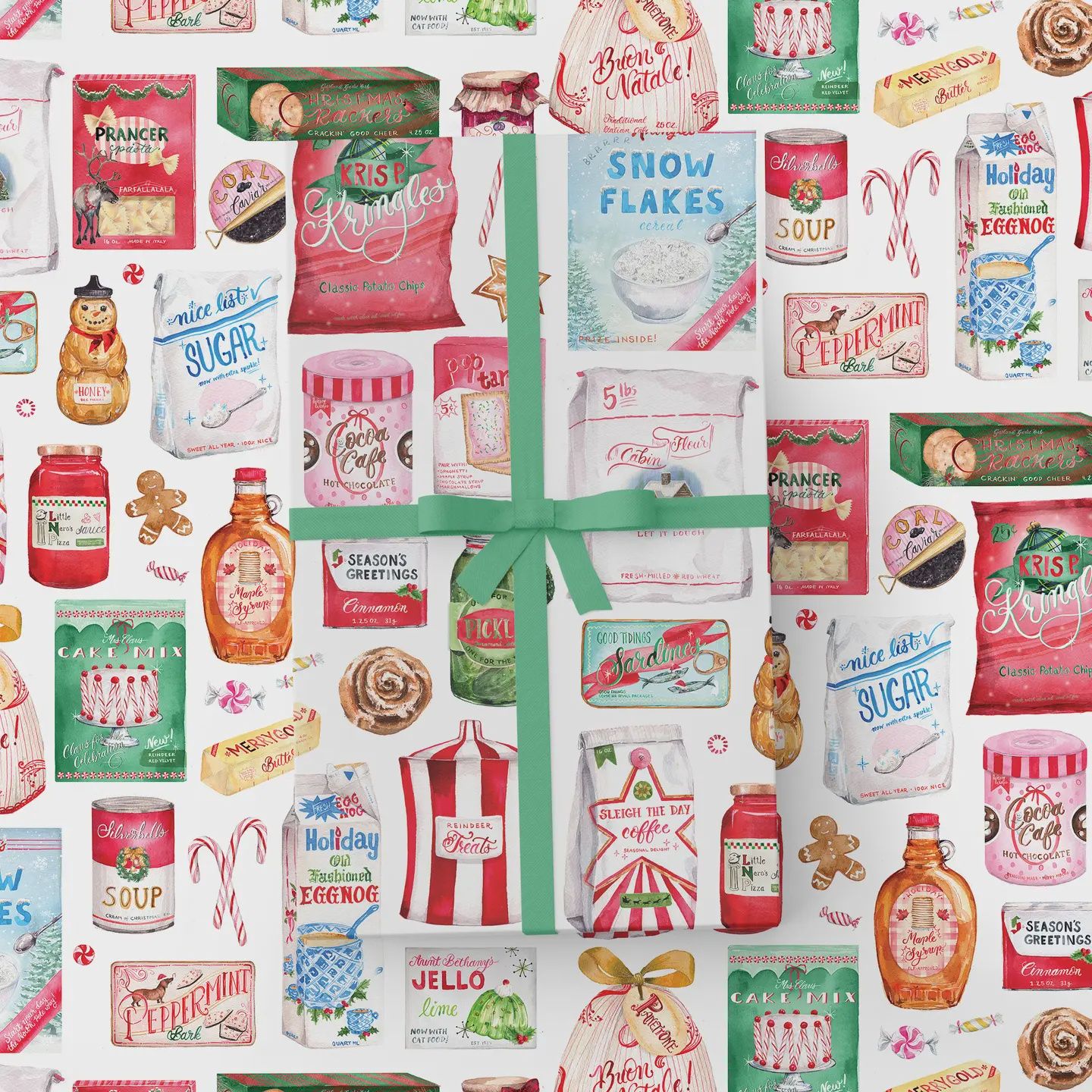Santa&#39;s Pantry Wrapping Paper