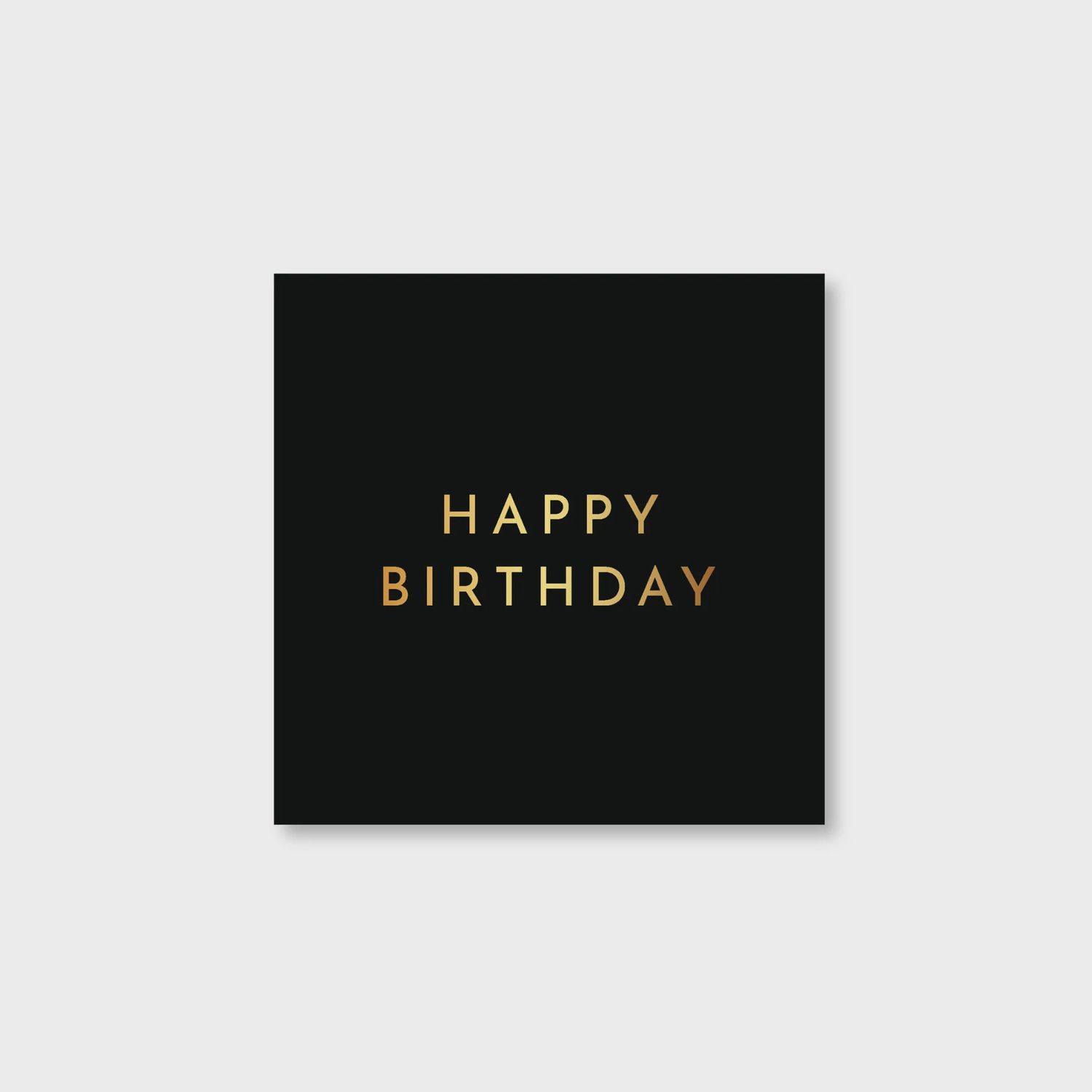 BLACK NOIR HAPPY BIRTHDAY COCKTAIL NAPKINS