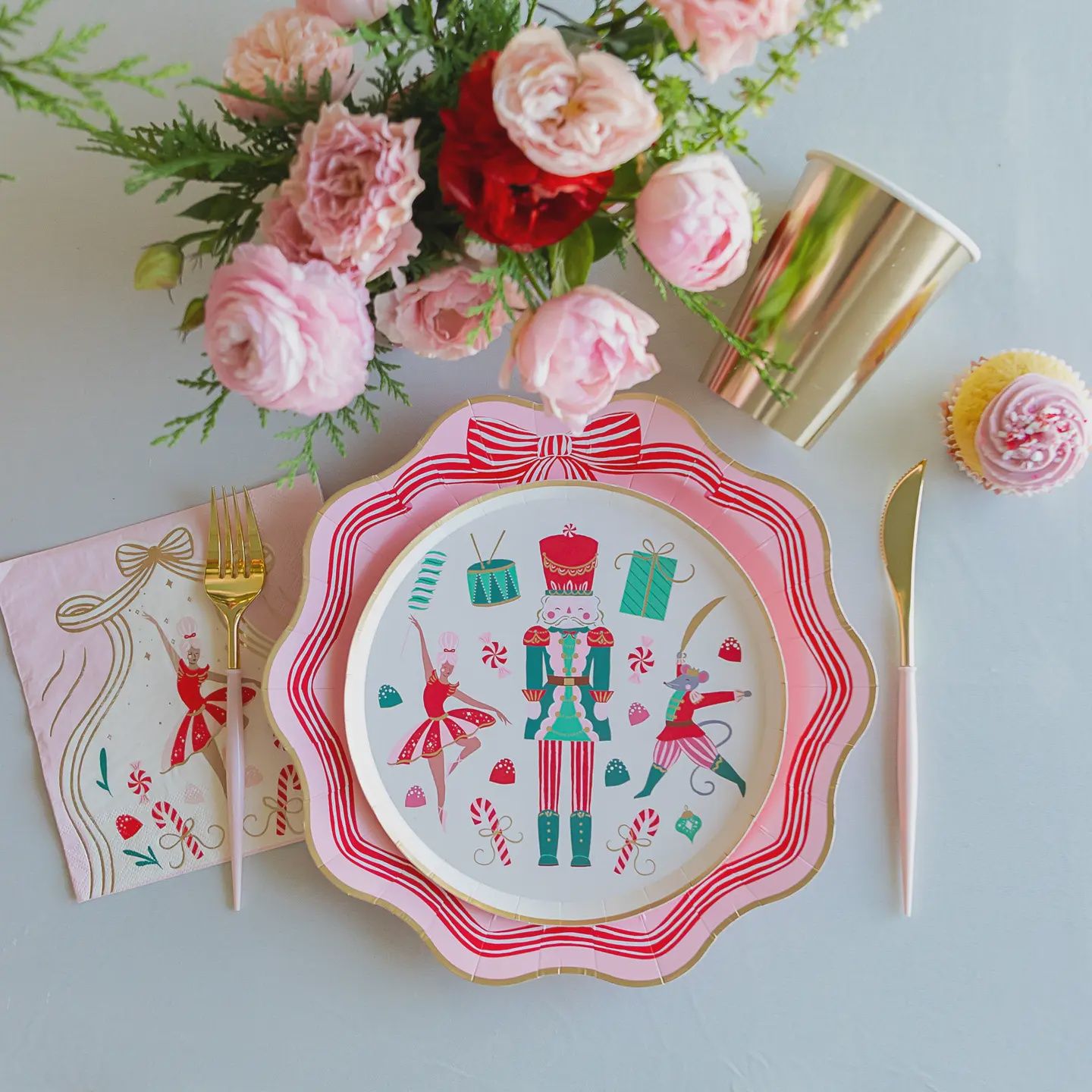 WHIMSICAL NUTCRACKER DESSERT PLATES