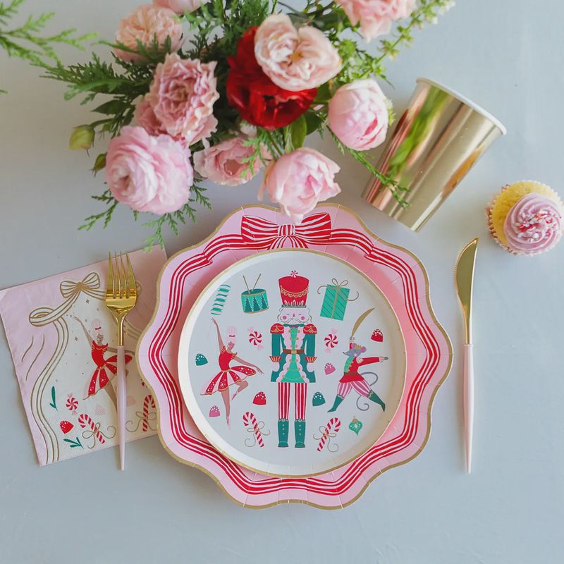 WHIMSICAL NUTCRACKER DESSERT PLATES