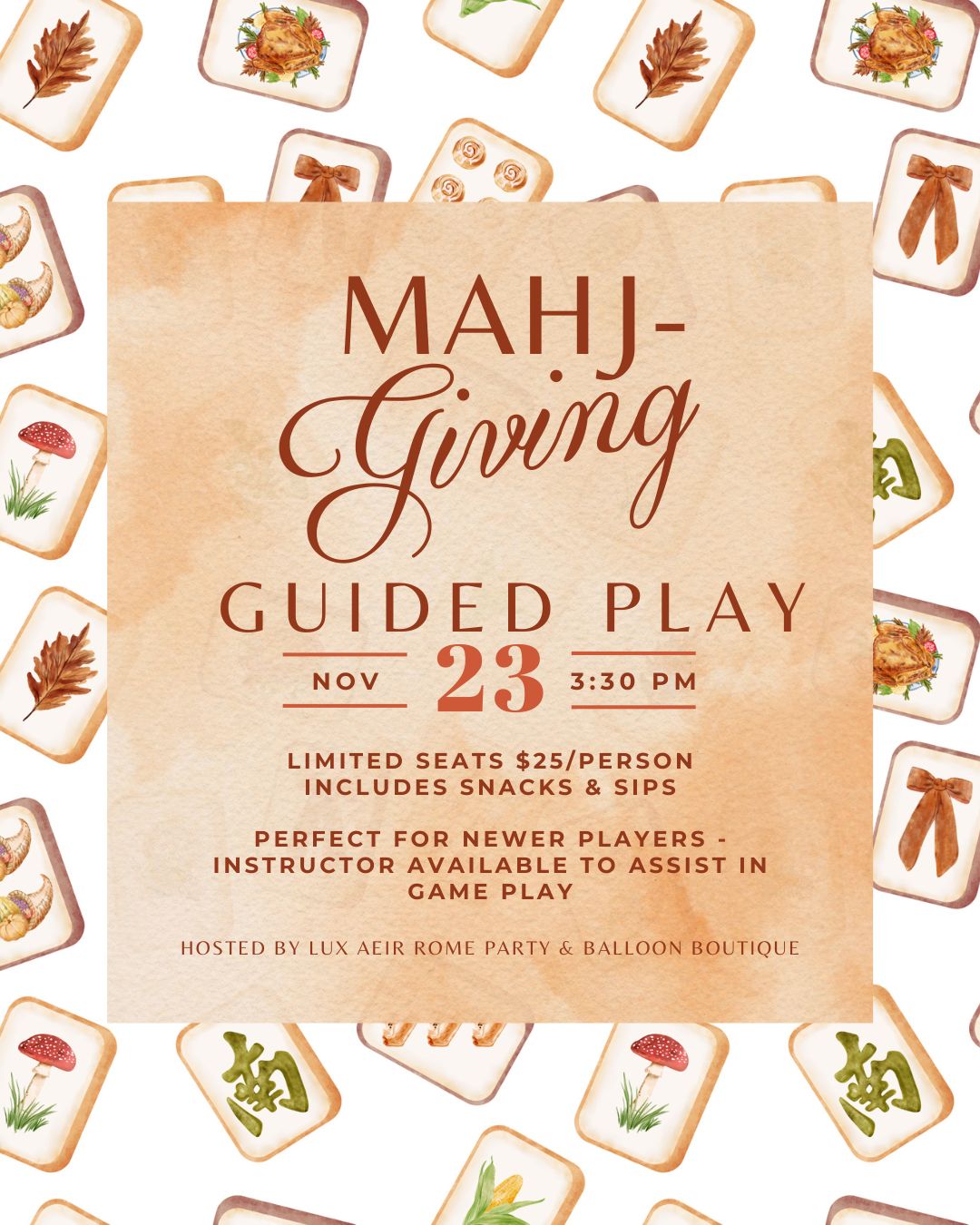 Mahj Giving Guided Play