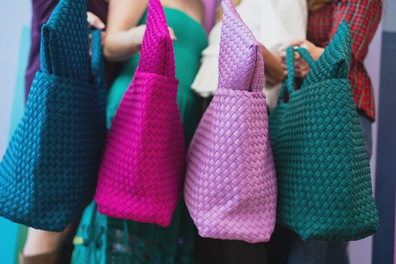 Woven Mahjong Bag Carryall