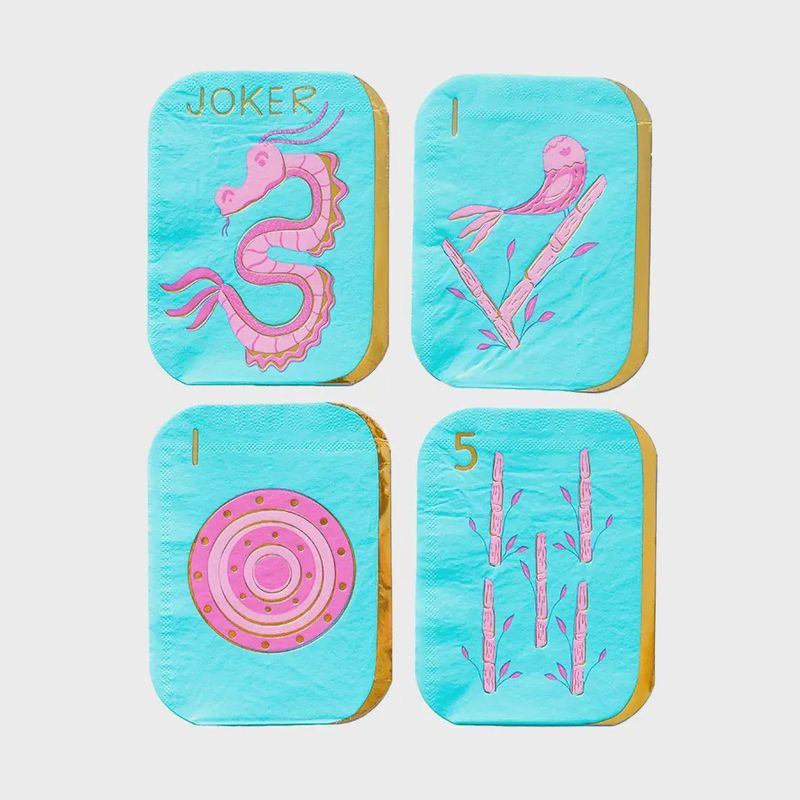Game Night Mahjong Tile Guest Napkins