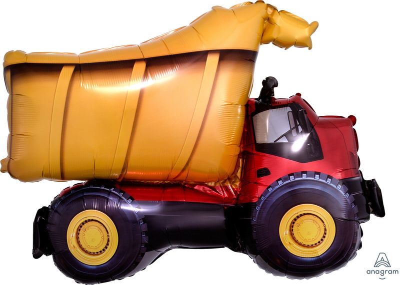 Dump Truck Foil Balloon