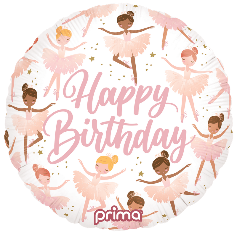 Birthday Ballerinas Foil Balloon