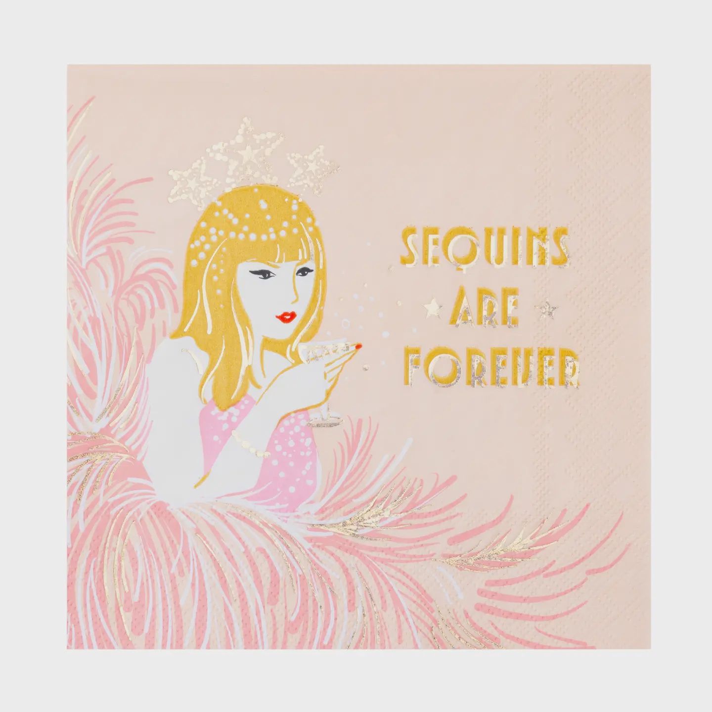 SEQUIN SHOWGIRL LARGE NAPKINS