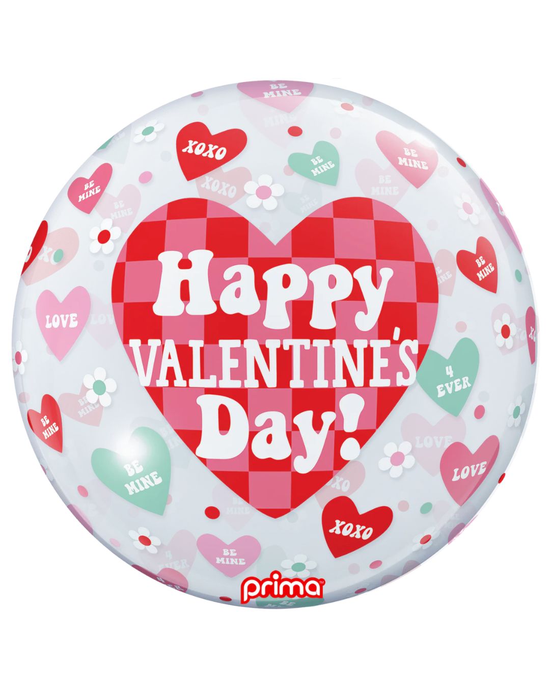 Happy Valentine's Day Checker Heart Orb