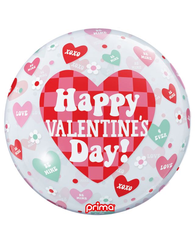 Happy Valentine's Day Checker Heart Orb