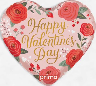 Happy Valentine's Day Roses Balloon