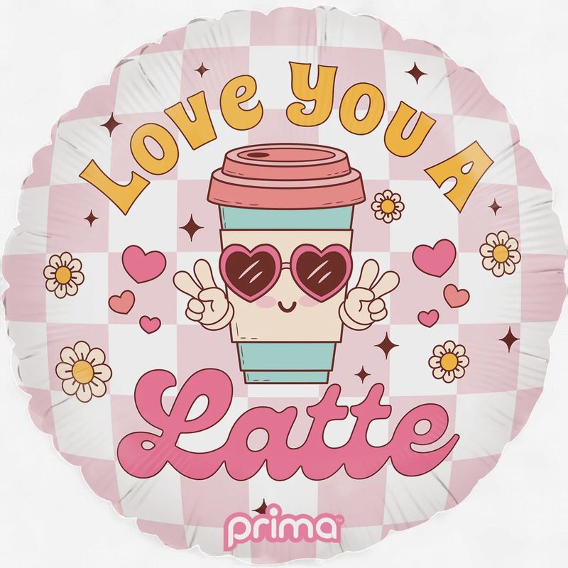 Love You A Latte Foil Balloon