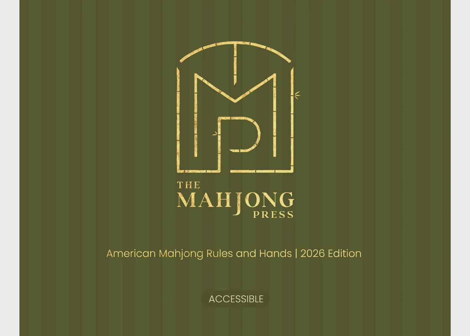 2026 AMERICAN MAHJONG CARD – ACCESSIBLE EDITION