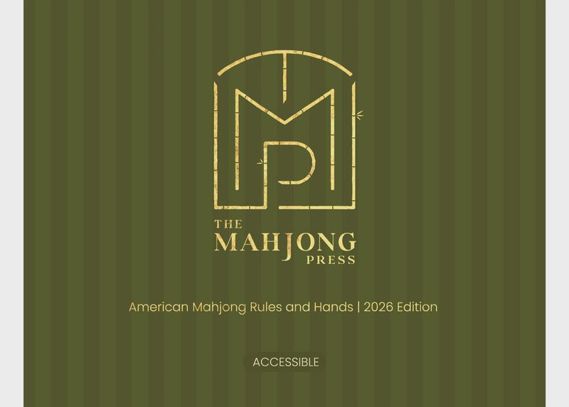 2026 AMERICAN MAHJONG CARD – ACCESSIBLE EDITION